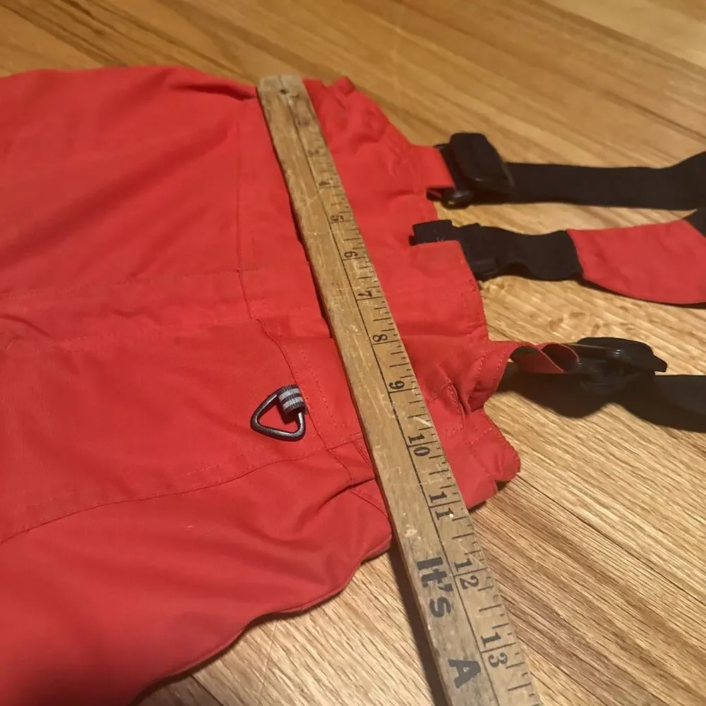 Obermeyer Red Snow Bibs Kids Size 4 Insulated Ski Snow Pants Waterproof